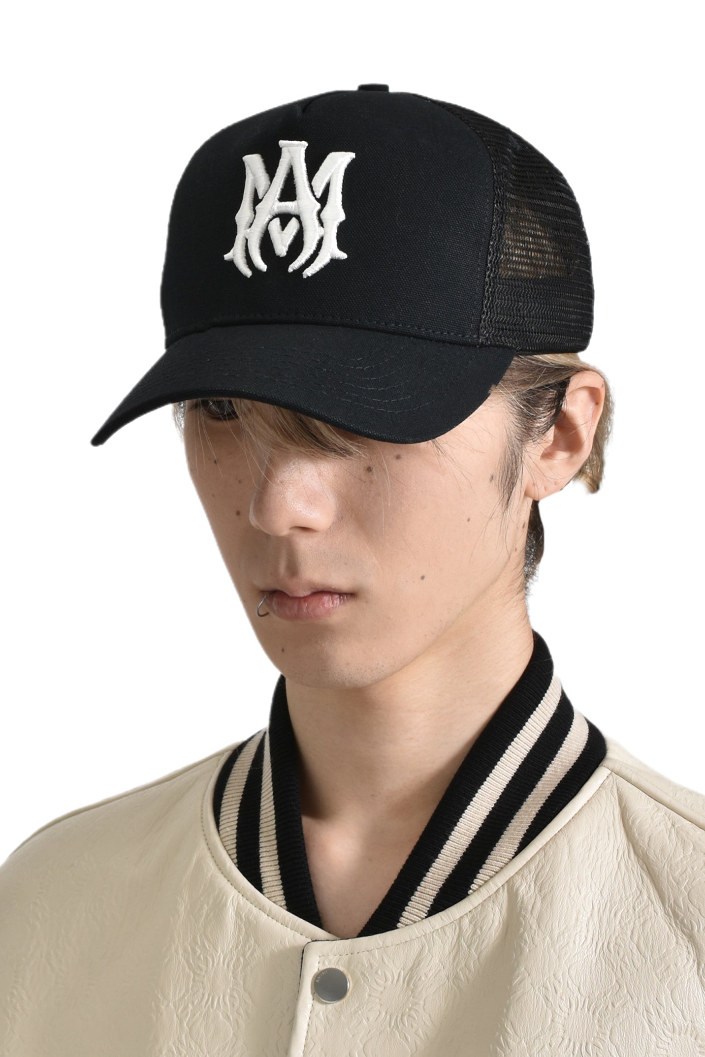 AMIRI アミリ FW24 MA LOGO TRUCKER HAT / BLK - NUBIAN