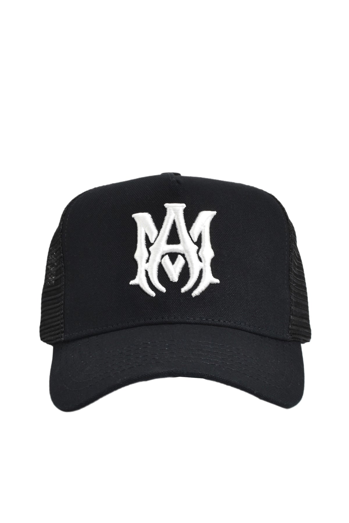 MA LOGO TRUCKER HAT / BLK WHT