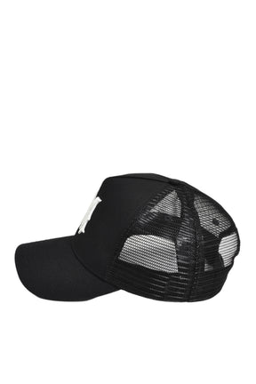 MA LOGO TRUCKER HAT / BLK/WHT