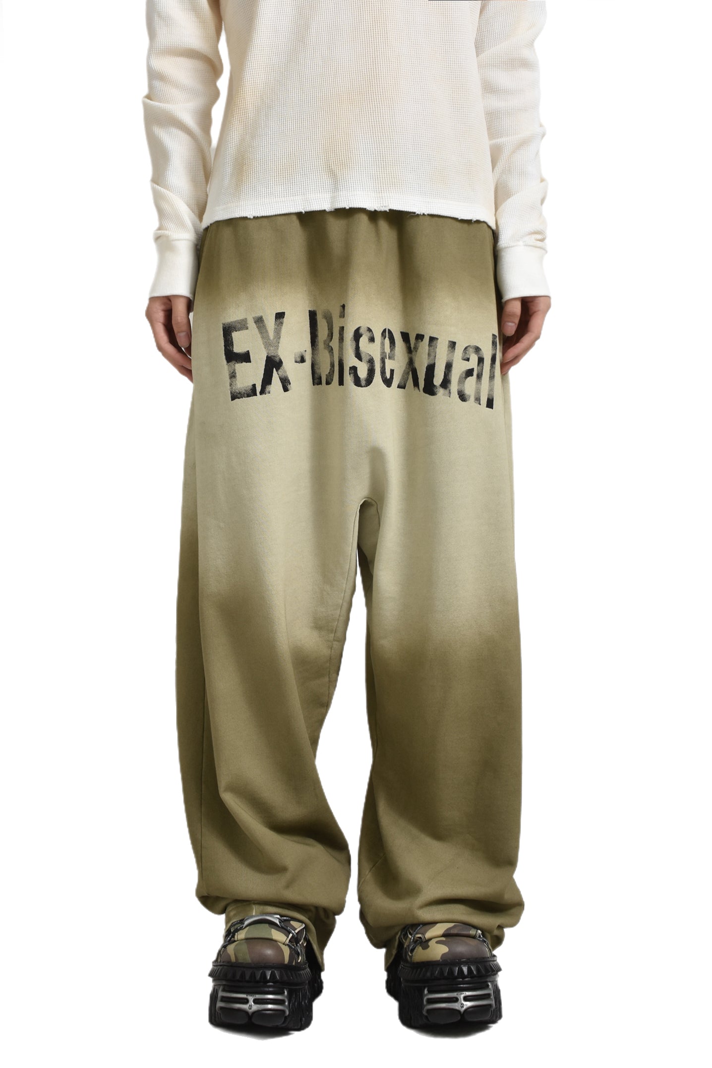 PROJECT G/R プロジェクト ジーアール FW24 EX-BISEXTUAL SWEAT PANTS / KHA - NUBIAN