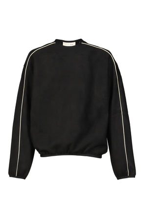 SIGNTATURE MODERN CREWNECK SWEATSHIRT W/PIPING / VTG BLK