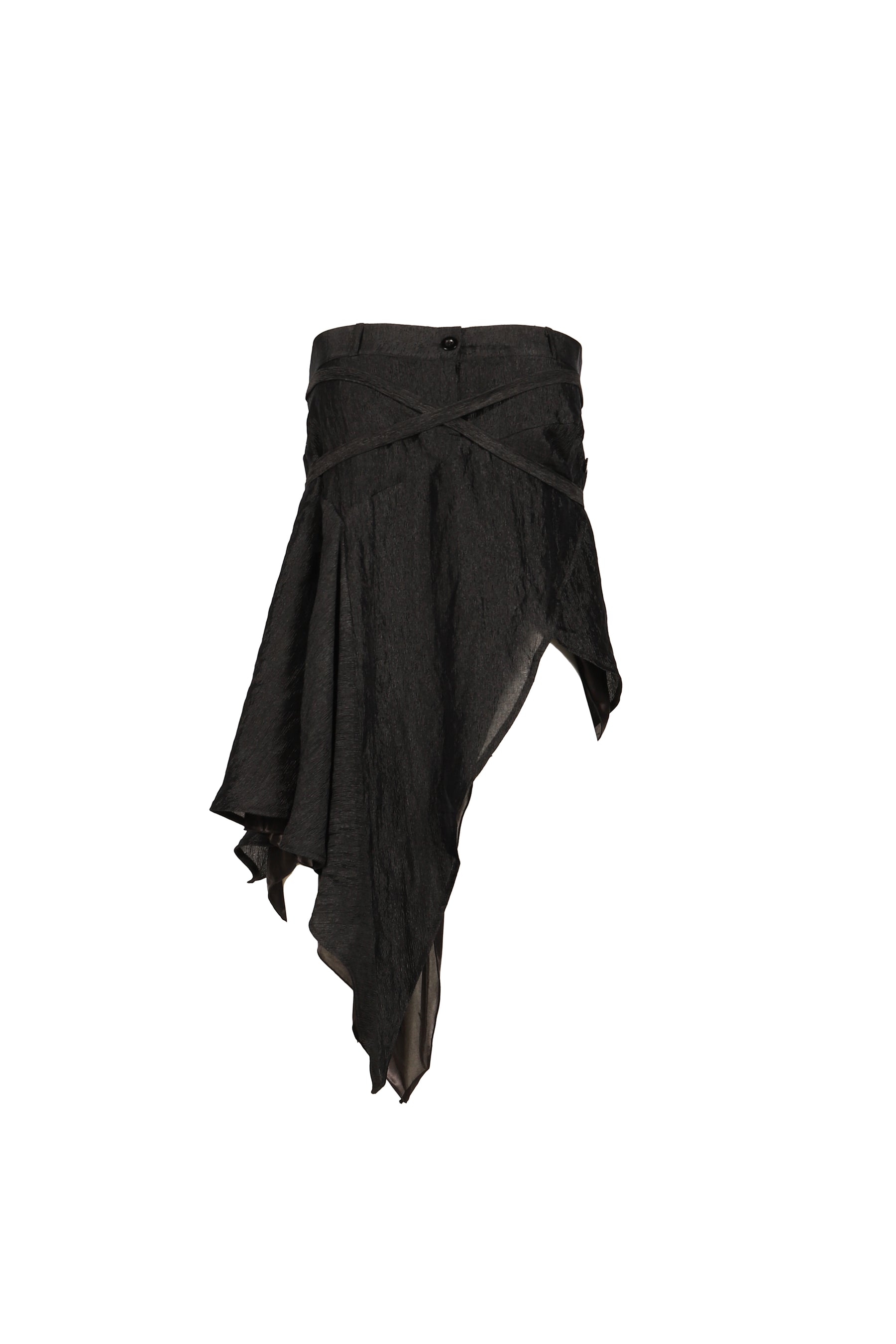 RUFFLE SKIRT & ONE PIECE / BLK