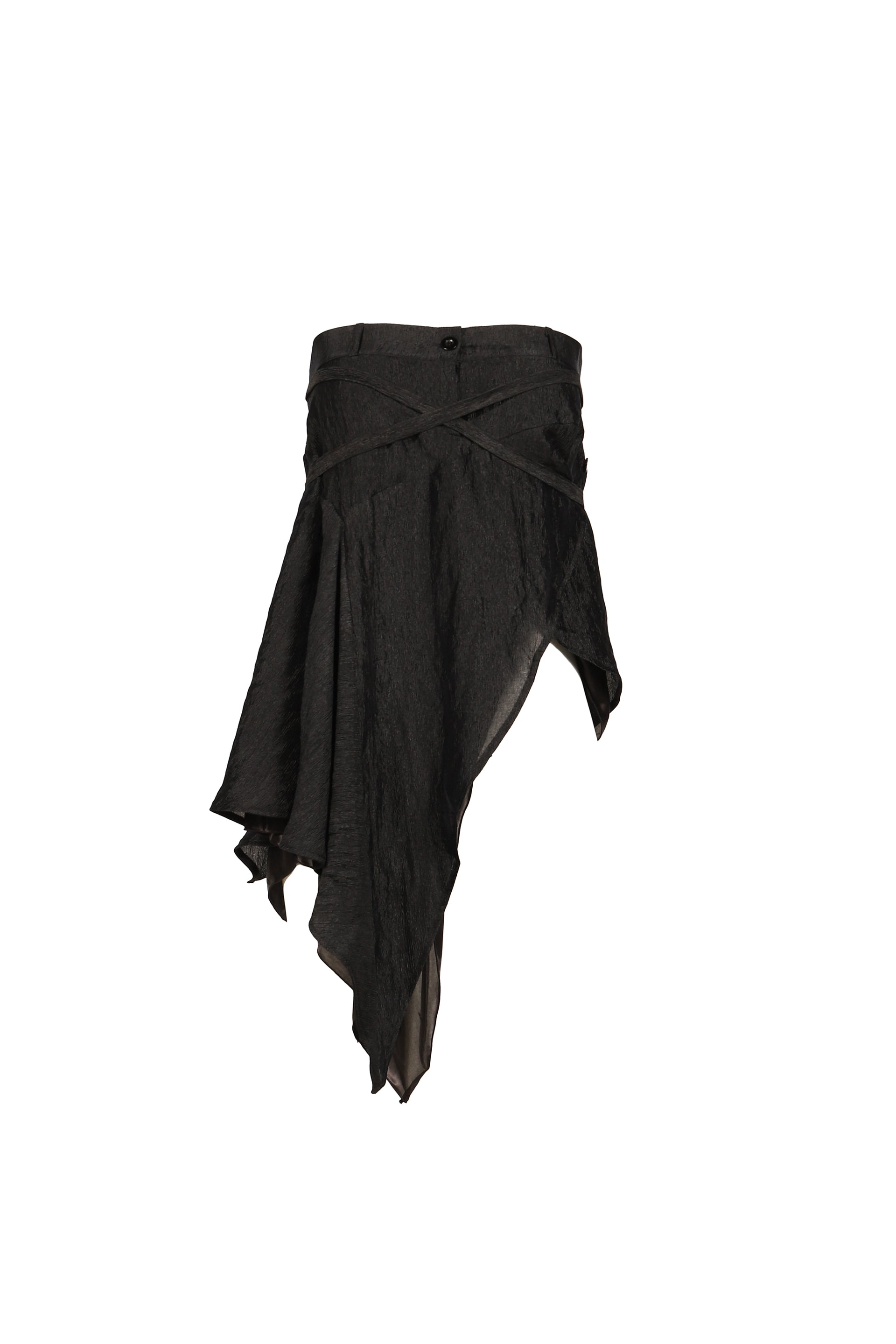 RUFFLE SKIRT & ONE PIECE / BLK