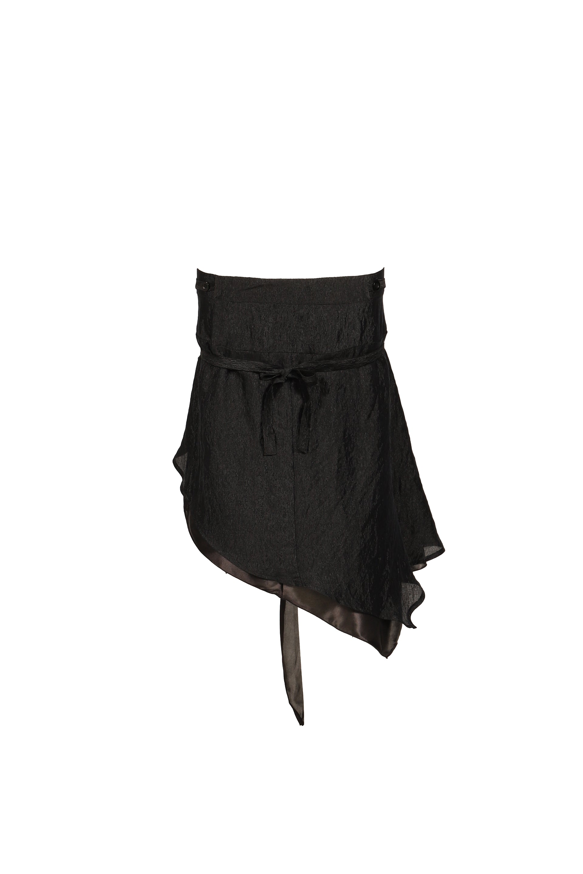 RUFFLE SKIRT & ONE PIECE / BLK
