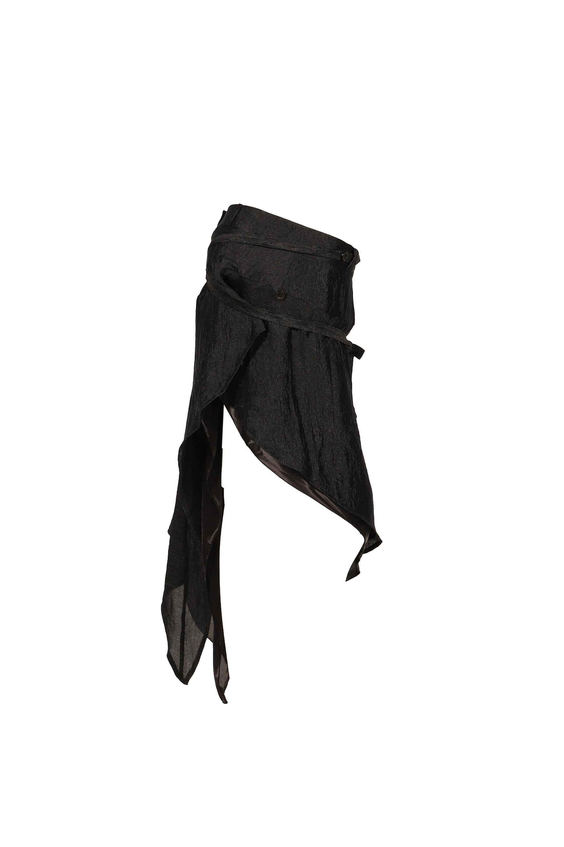 RUFFLE SKIRT & ONE PIECE / BLK