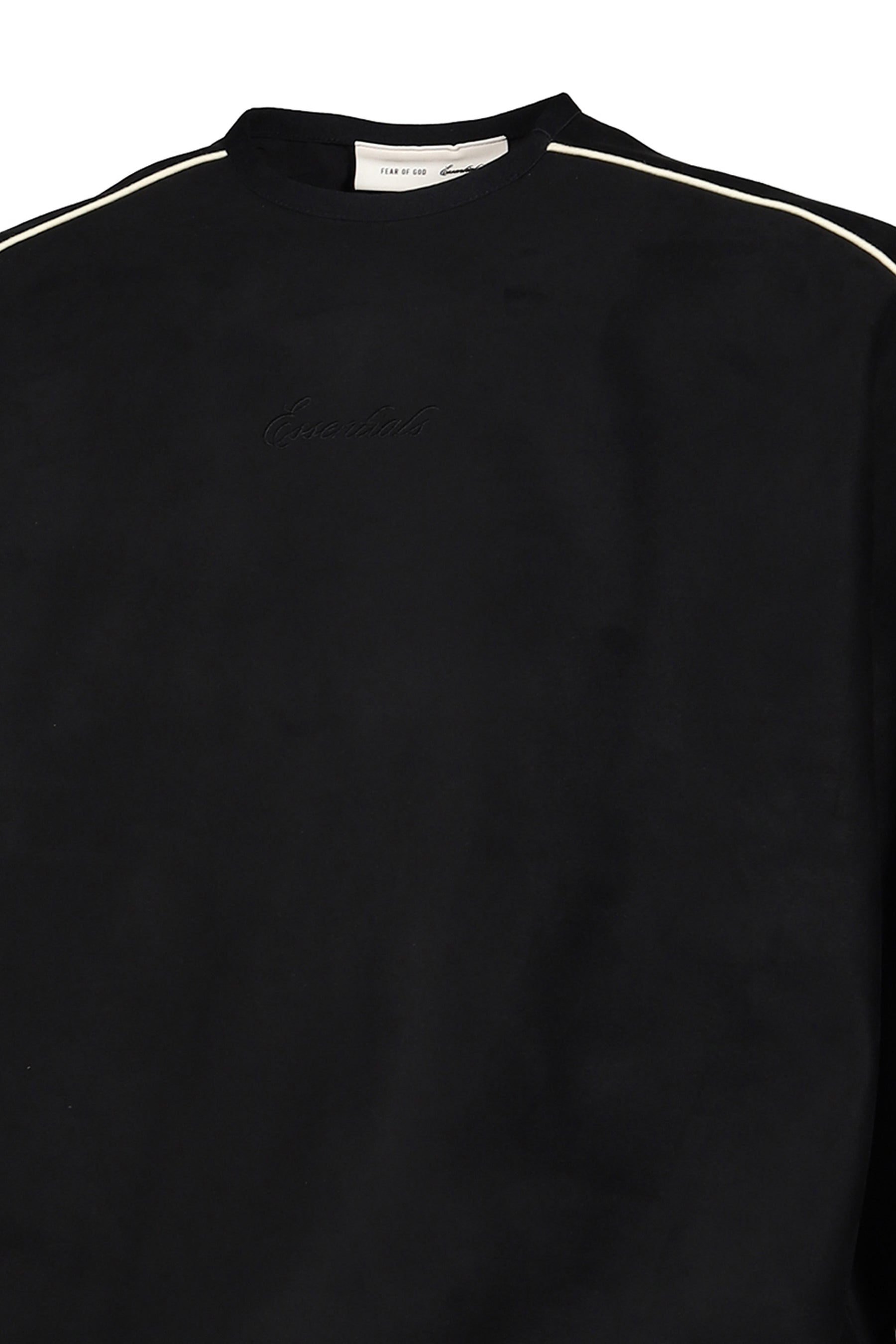 SIGNTATURE MODERN CREWNECK SWEATSHIRT W/PIPING / VTG BLK