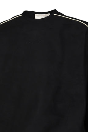 SIGNTATURE MODERN CREWNECK SWEATSHIRT W/PIPING / VTG BLK