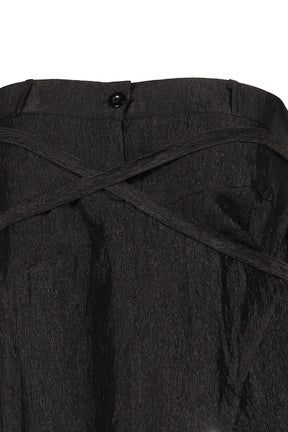 RUFFLE SKIRT & ONE PIECE / BLK