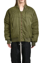 SATIN MA-1 MOTO JACKET / GRN