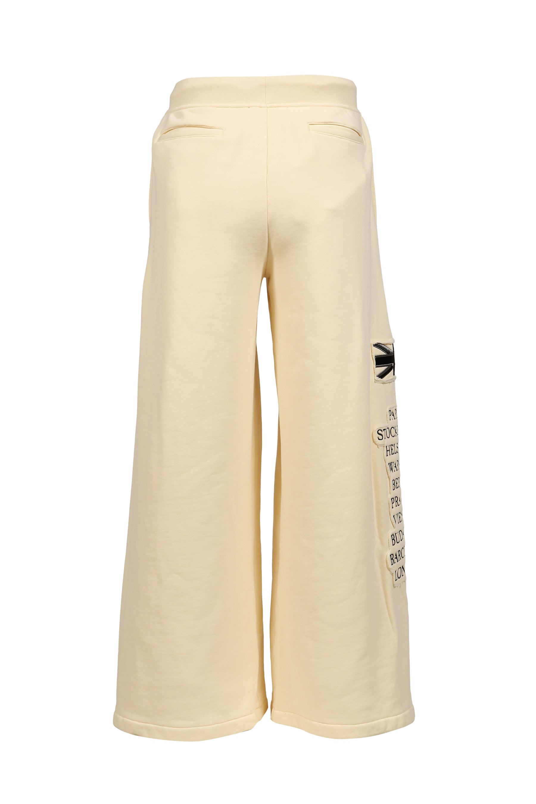 EURO TRIPPED PATCHED LOUNGE PANTS / O.WHT