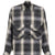 TECH SPORTS OPEN COLLAR SHIRT L/S BIG TARTAN / BLK