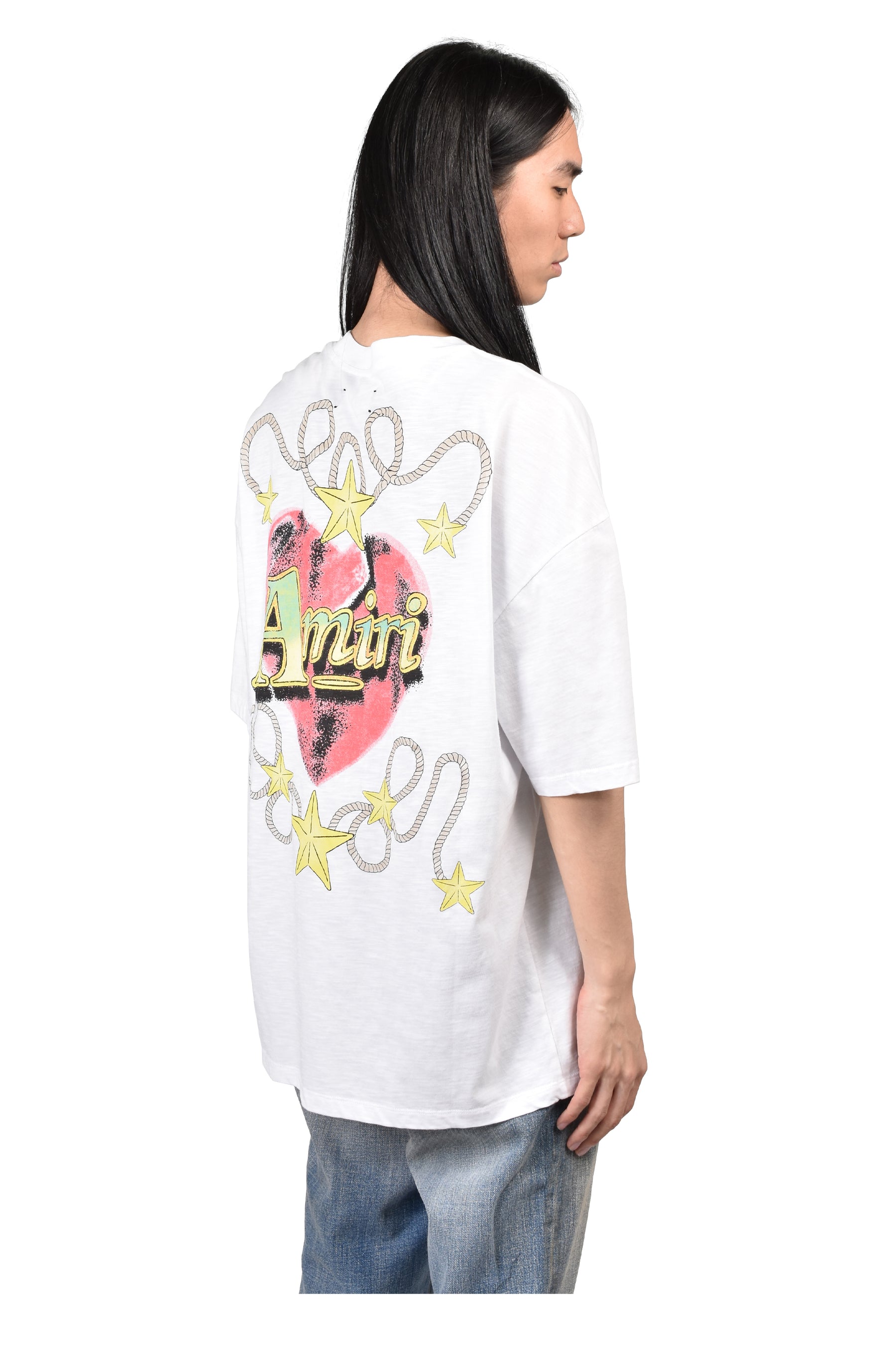 AMIRI HEART OS TEE / WHT