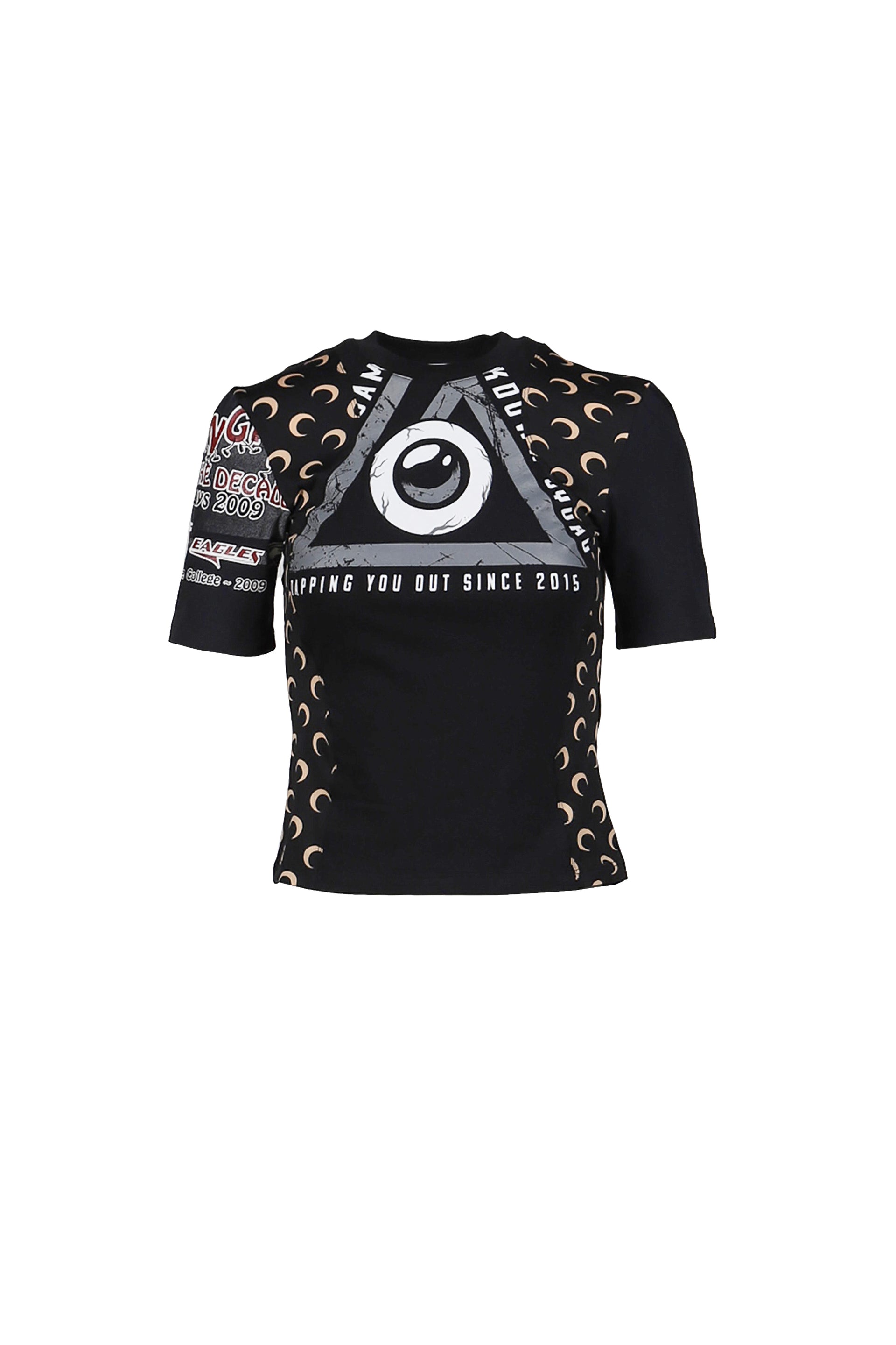 REGENERATED GRAPHIC T-SHIRTS BABY FIT T-SHIRT / BLK