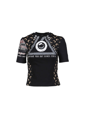 REGENERATED GRAPHIC T-SHIRTS BABY FIT T-SHIRT / BLK