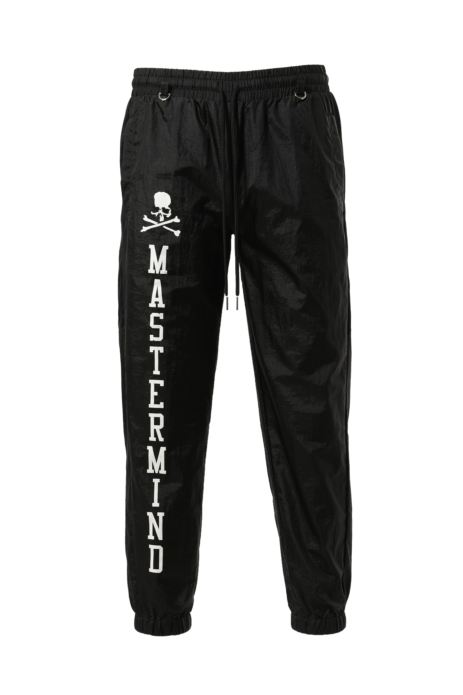 MASTERMIND WORLD × Mitchell & Ness FW22 NYLON PANTS / BLK - NUBIAN