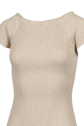 HALF REGLAN KNIT DRESS / BEG