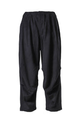 GEOMETRIC CORD SNOW PANTS / BLK