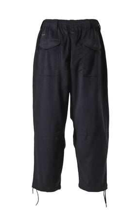 GEOMETRIC CORD SNOW PANTS / BLK