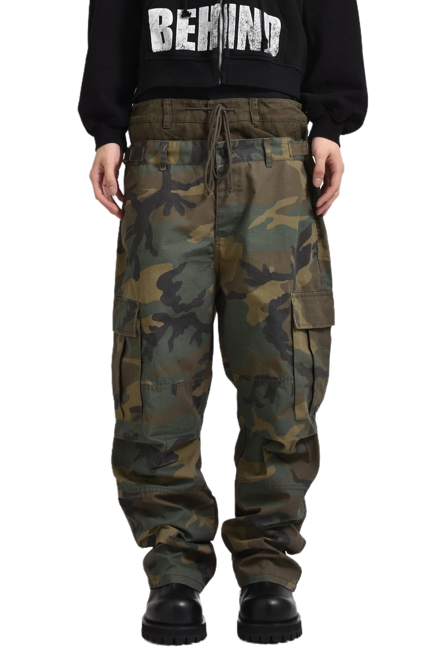 3 LAYERD CARGO PANTS / CAMO