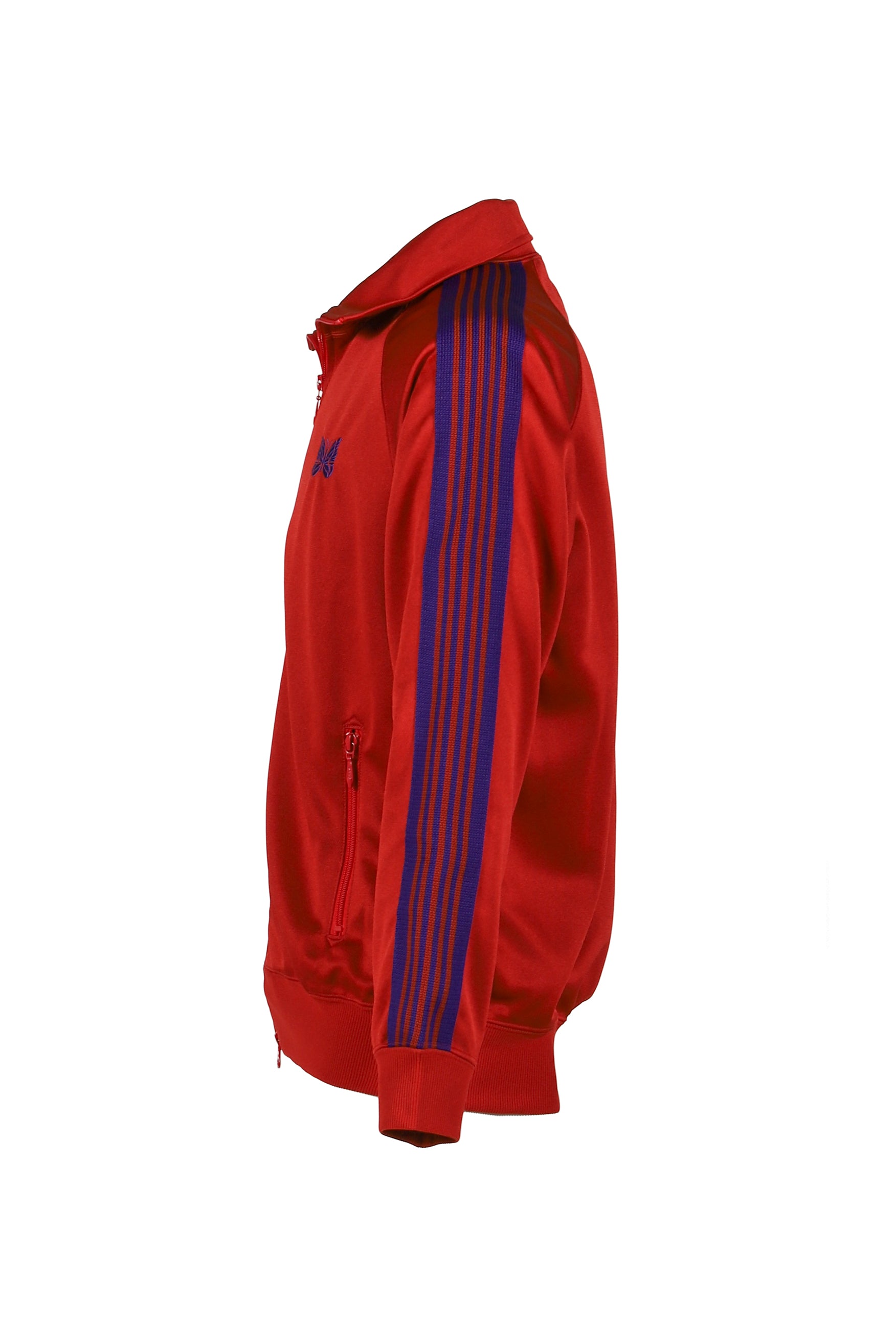 Needles FW25 Track Jacket - Poly Smooth / Red - Nubian