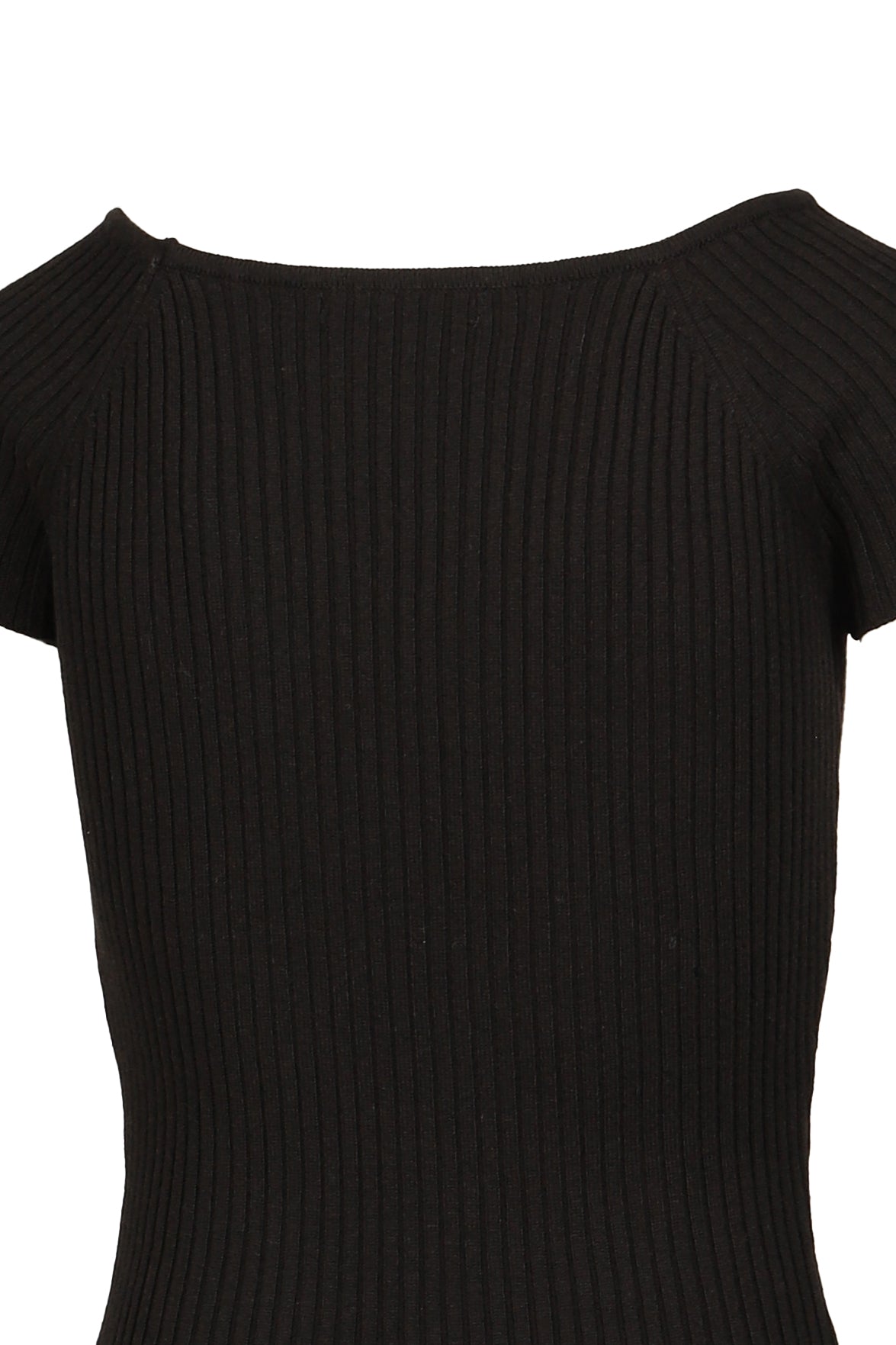 HALF REGLAN KNIT DRESS / BLK