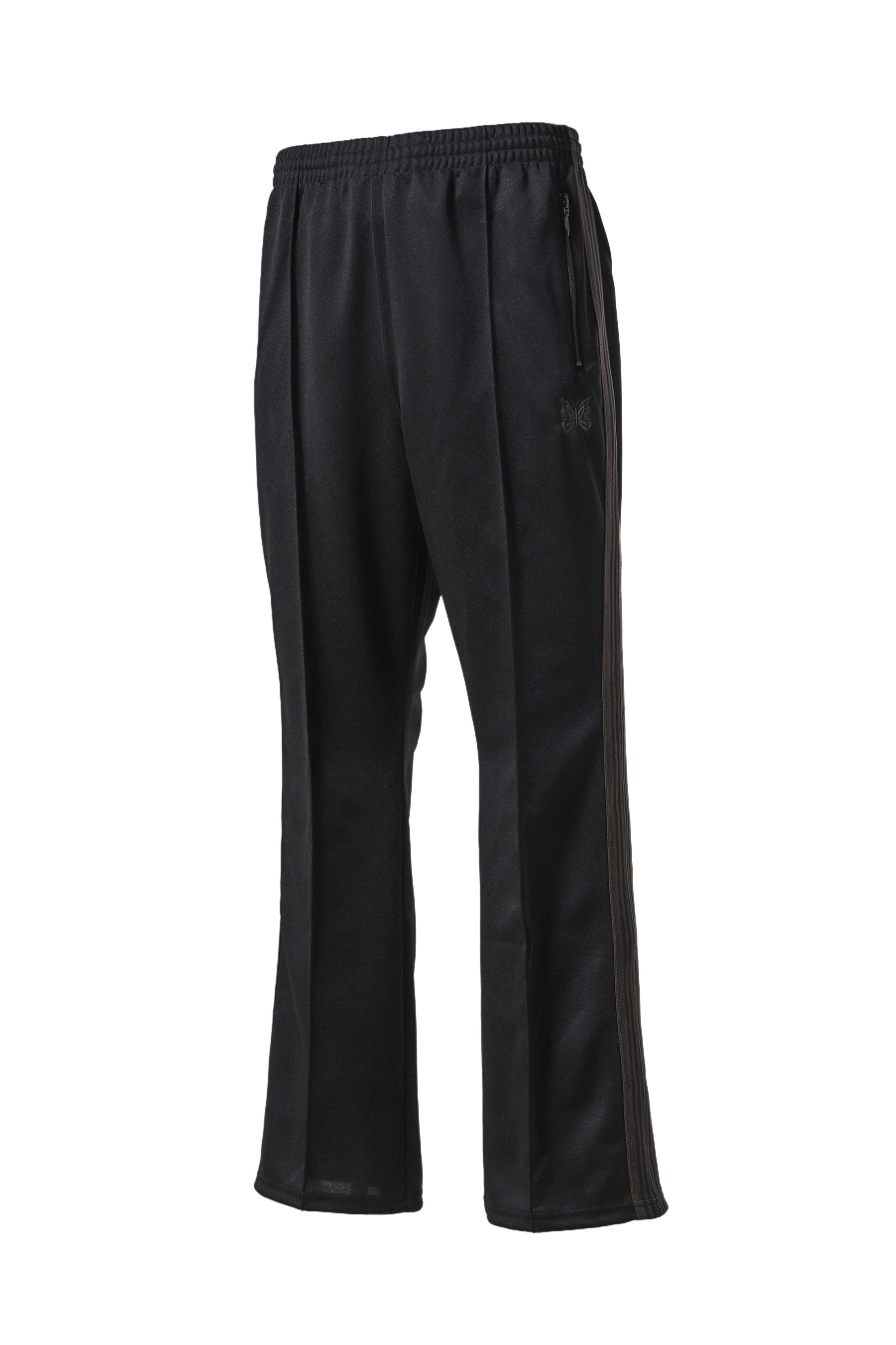 BOOT-CUT TRACK PANT - POLY SMOOTH / BLK