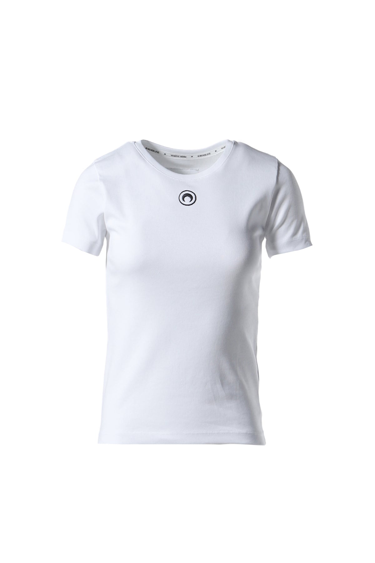 ORGANIC COTTON 1X1 RIB T-SHIRT / WH10 WHT