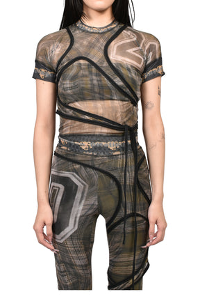 EXCLUSIVE SHIBARI MESH T-SHIRT / PRIBLK