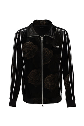 ROSE VELVET TRACK JACKET (20TH EXCLUSIVE) / BLK