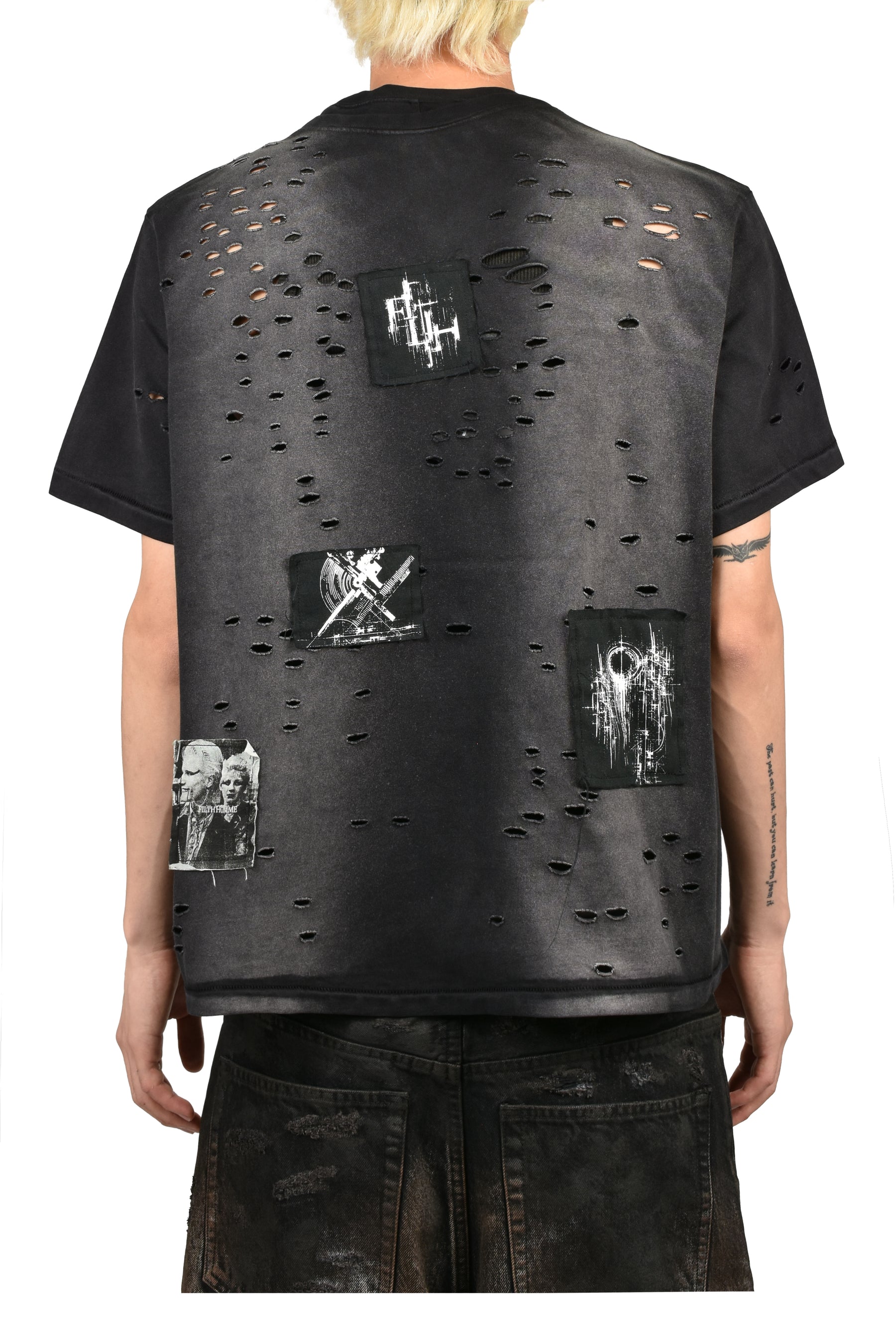 PATCHED DESTROY T-SHIRT / BLK