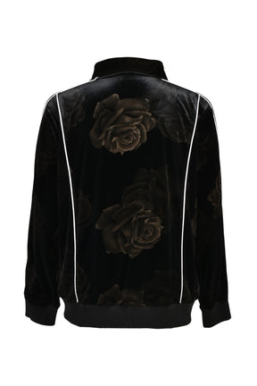 ROSE VELVET TRACK JACKET (20TH EXCLUSIVE) / BLK