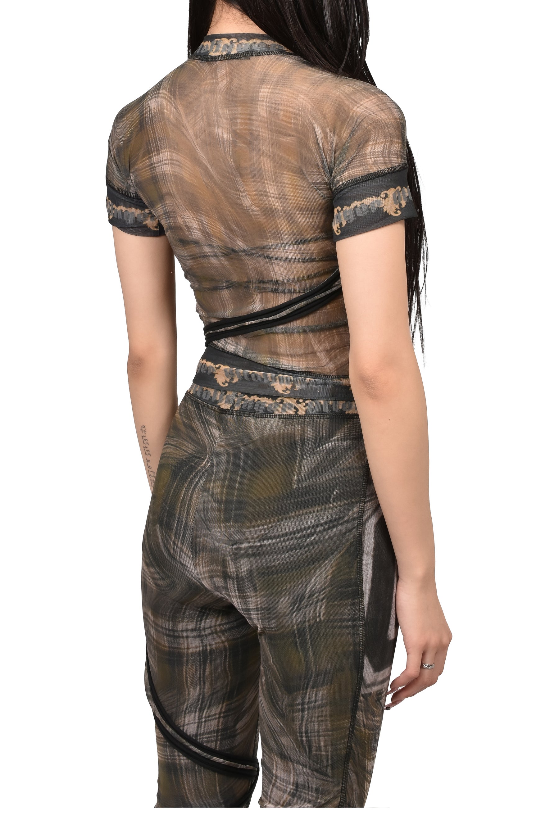 EXCLUSIVE SHIBARI MESH T-SHIRT / PRIBLK