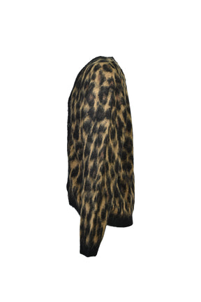 FUZZY LEO CARDIGAN / LEOPARD