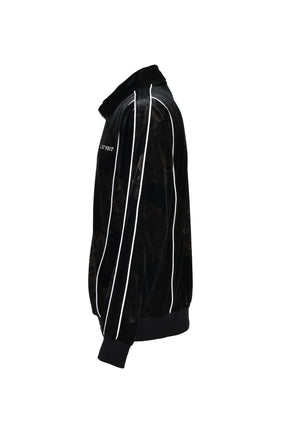 ROSE VELVET TRACK JACKET (20TH EXCLUSIVE) / BLK