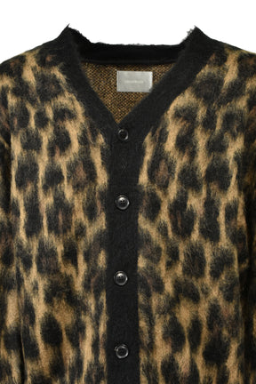 FUZZY LEO CARDIGAN / LEOPARD