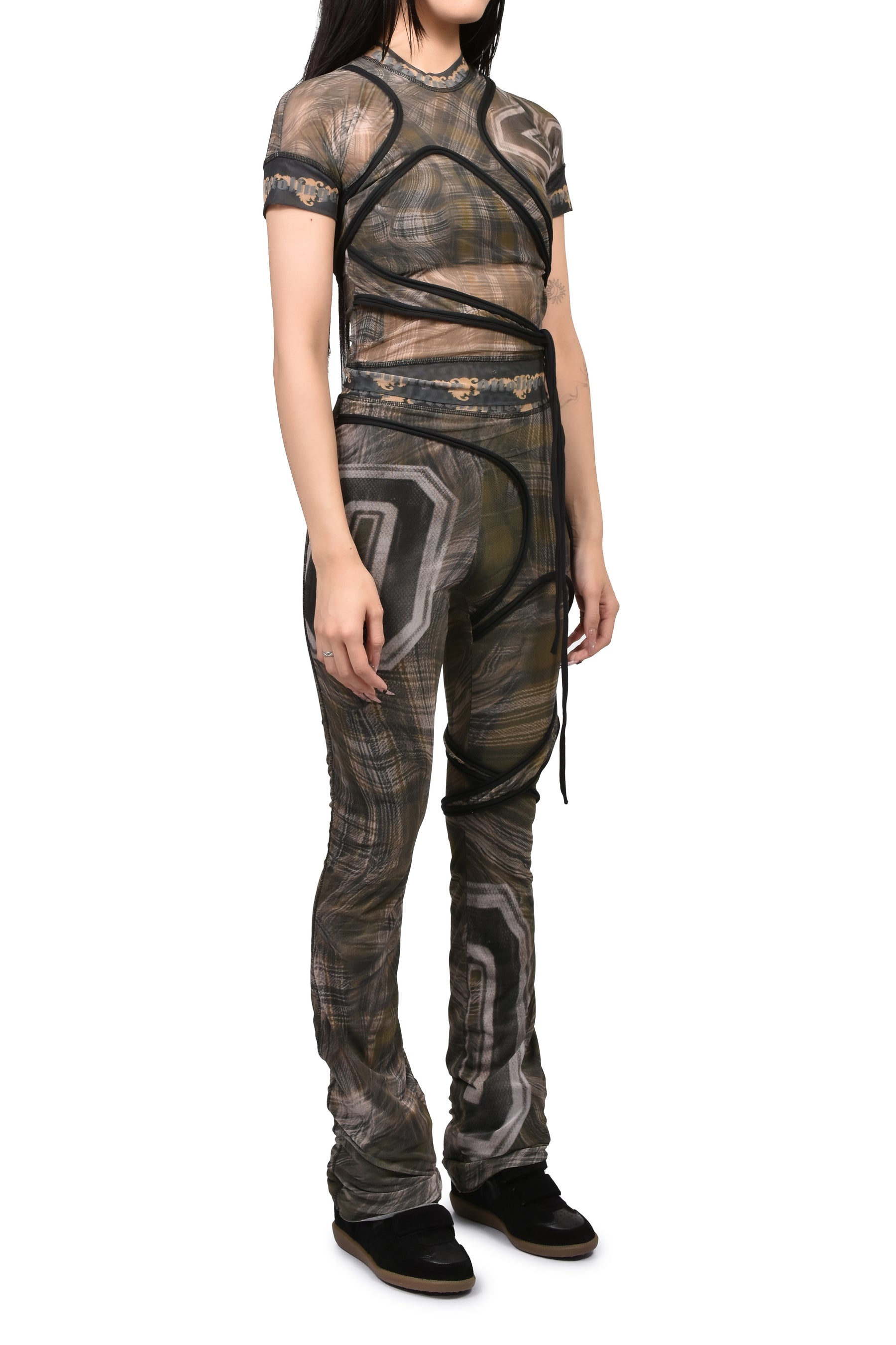 EXCLUSIVE SHIBARI MESH T-SHIRT / PRIBLK