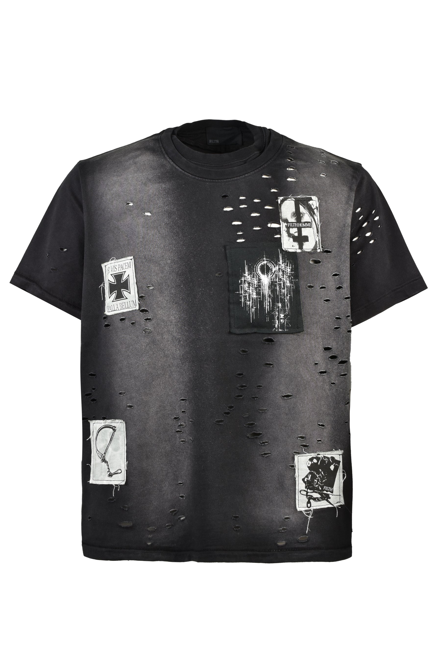 PATCHED DESTROY T-SHIRT / BLK