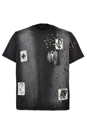 PATCHED DESTROY T-SHIRT / BLK