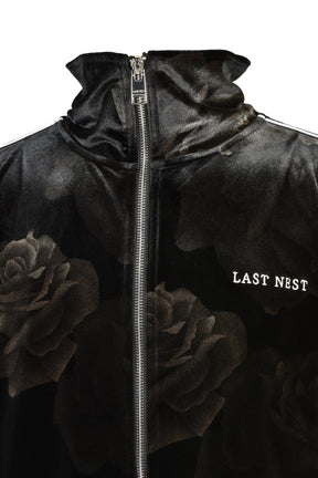 ROSE VELVET TRACK JACKET (20TH EXCLUSIVE) / BLK