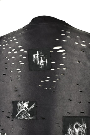 PATCHED DESTROY T-SHIRT / BLK