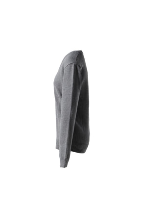 G CLASSIC V-NECK SLIM KNIT PULLOVER / GRY