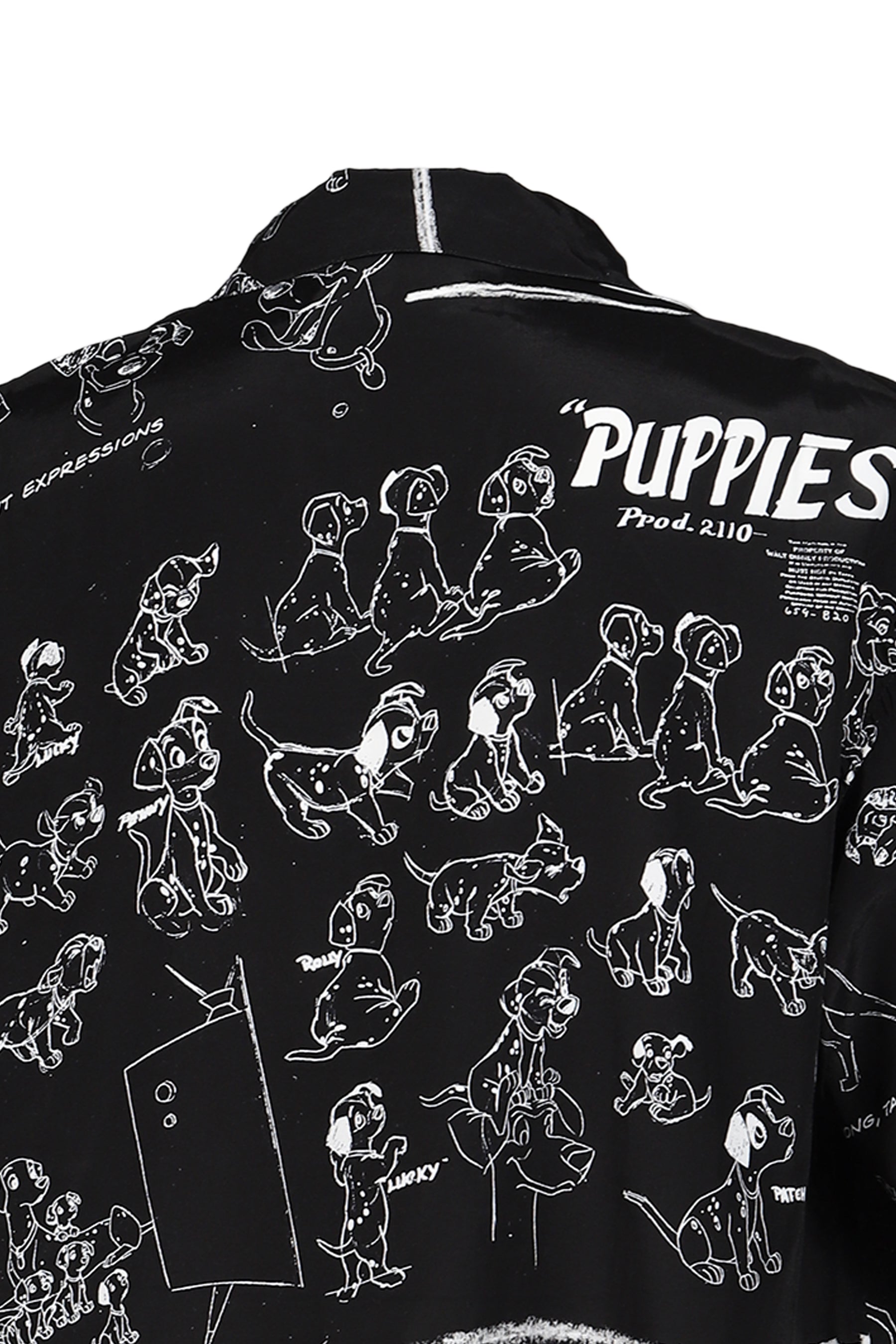 DISNEY MS / PC ALOHA COLLECTION ALOHA SHIRT / 101 DALMATIANS / BLK