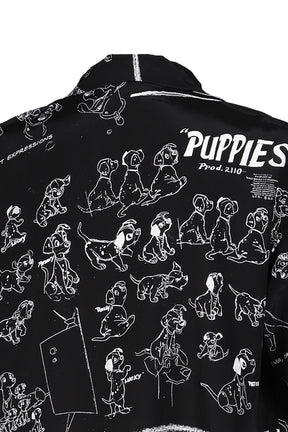 DISNEY MS / PC ALOHA COLLECTION ALOHA SHIRT / 101 DALMATIANS / BLK