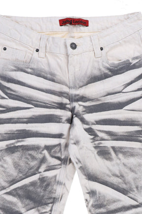 AIRBRUSH DRIFT JEANS / WHT
