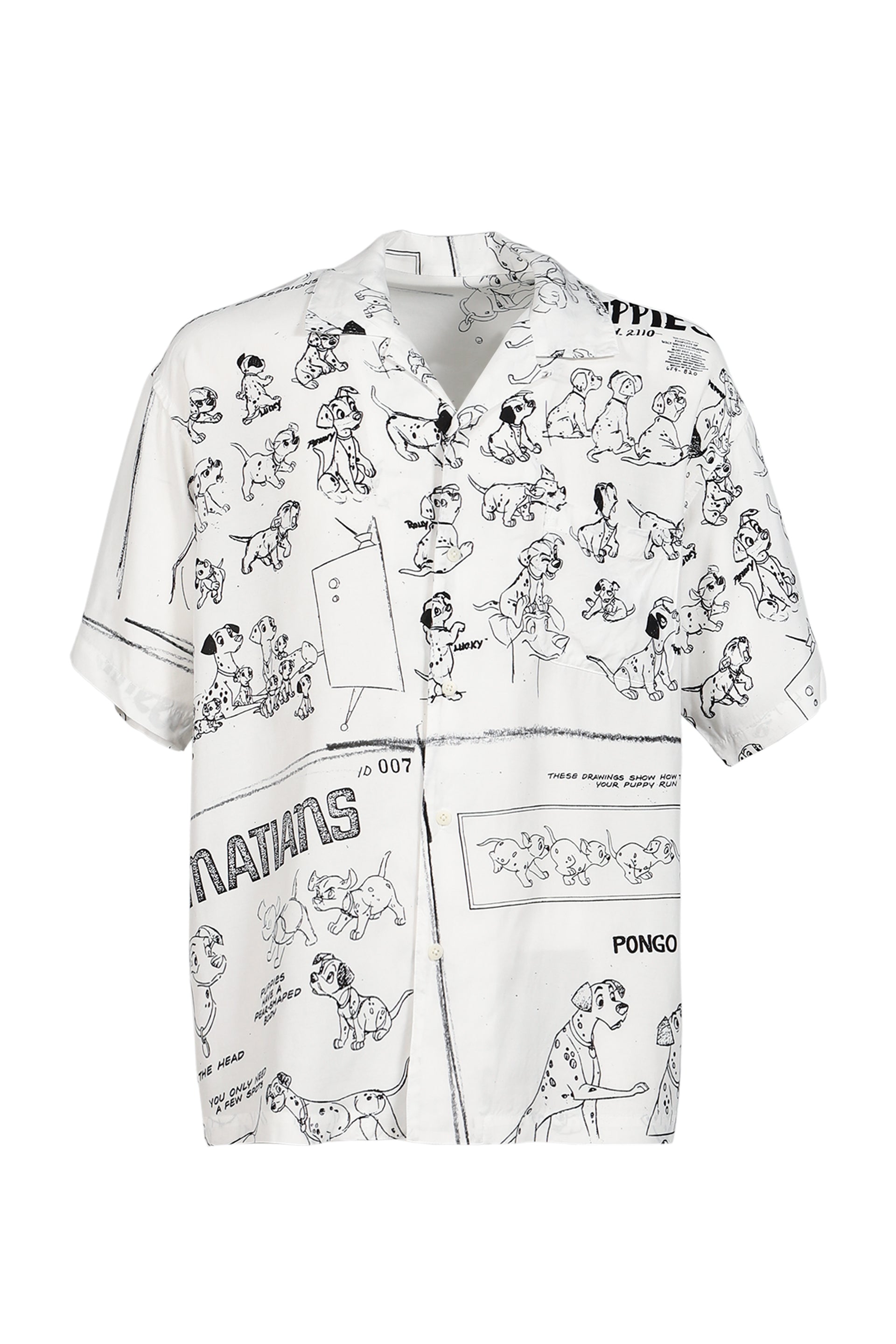 DISNEY MS / PC ALOHA COLLECTION ALOHA SHIRT / 101 DALMATIANS / WHT