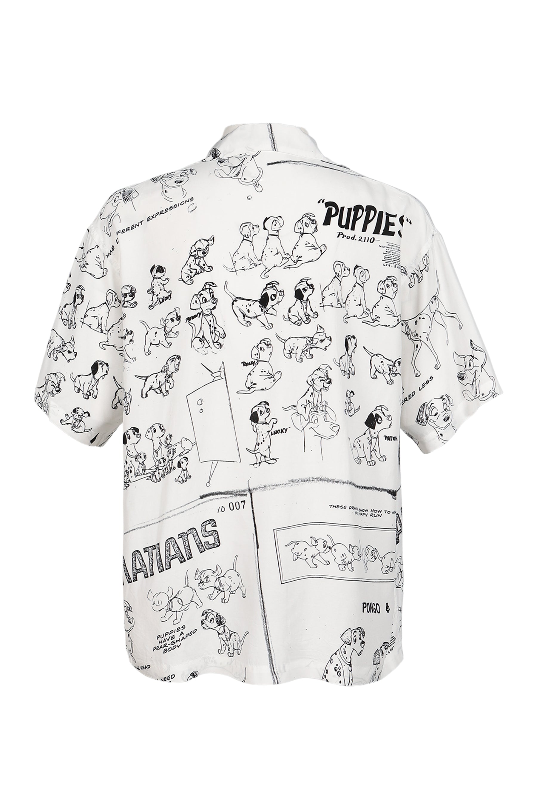 DISNEY MS / PC ALOHA COLLECTION ALOHA SHIRT / 101 DALMATIANS / WHT