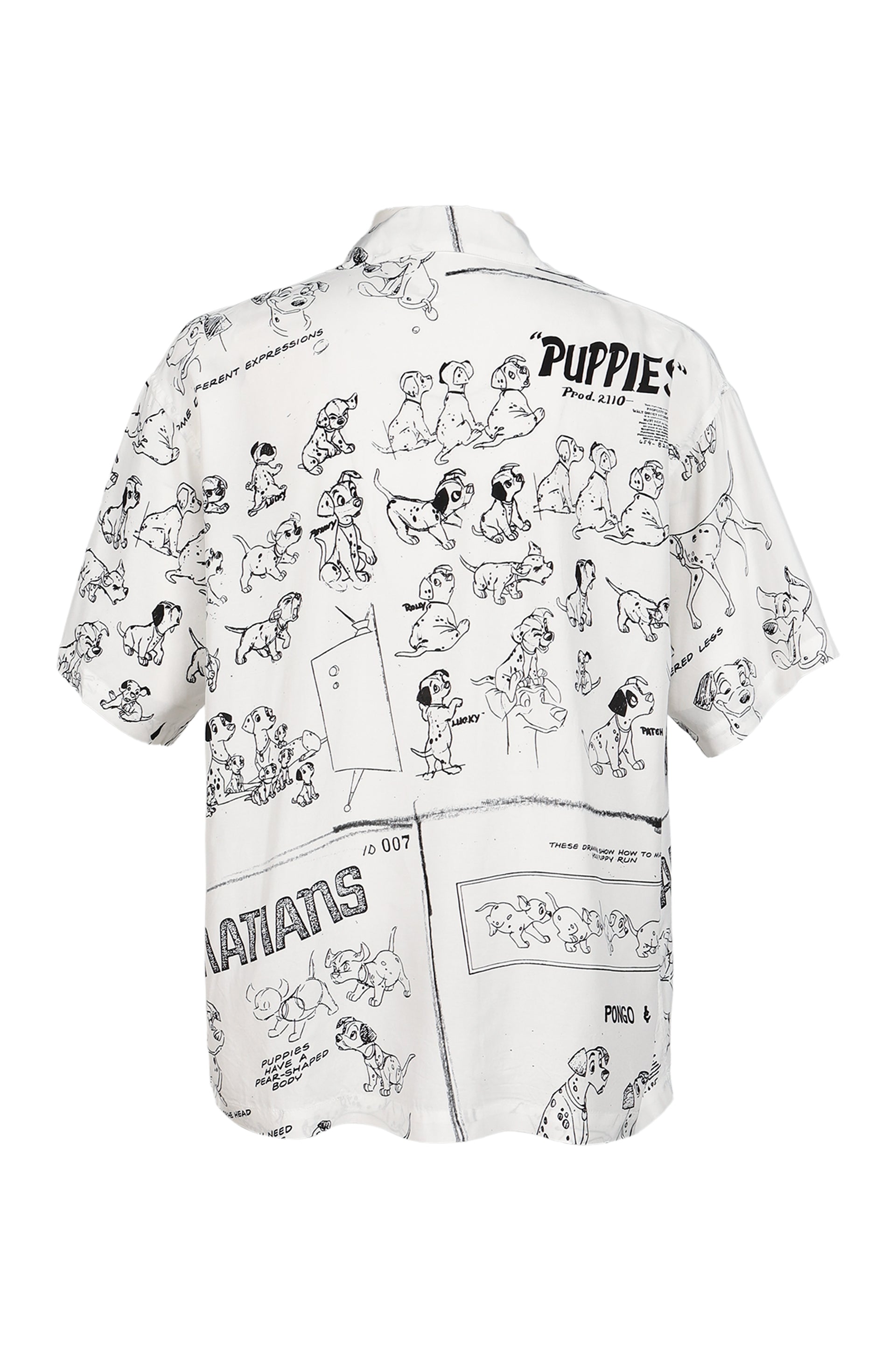 DISNEY MS / PC ALOHA COLLECTION ALOHA SHIRT / 101 DALMATIANS / WHT
