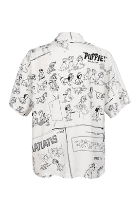 DISNEY MS / PC ALOHA COLLECTION ALOHA SHIRT / 101 DALMATIANS / WHT