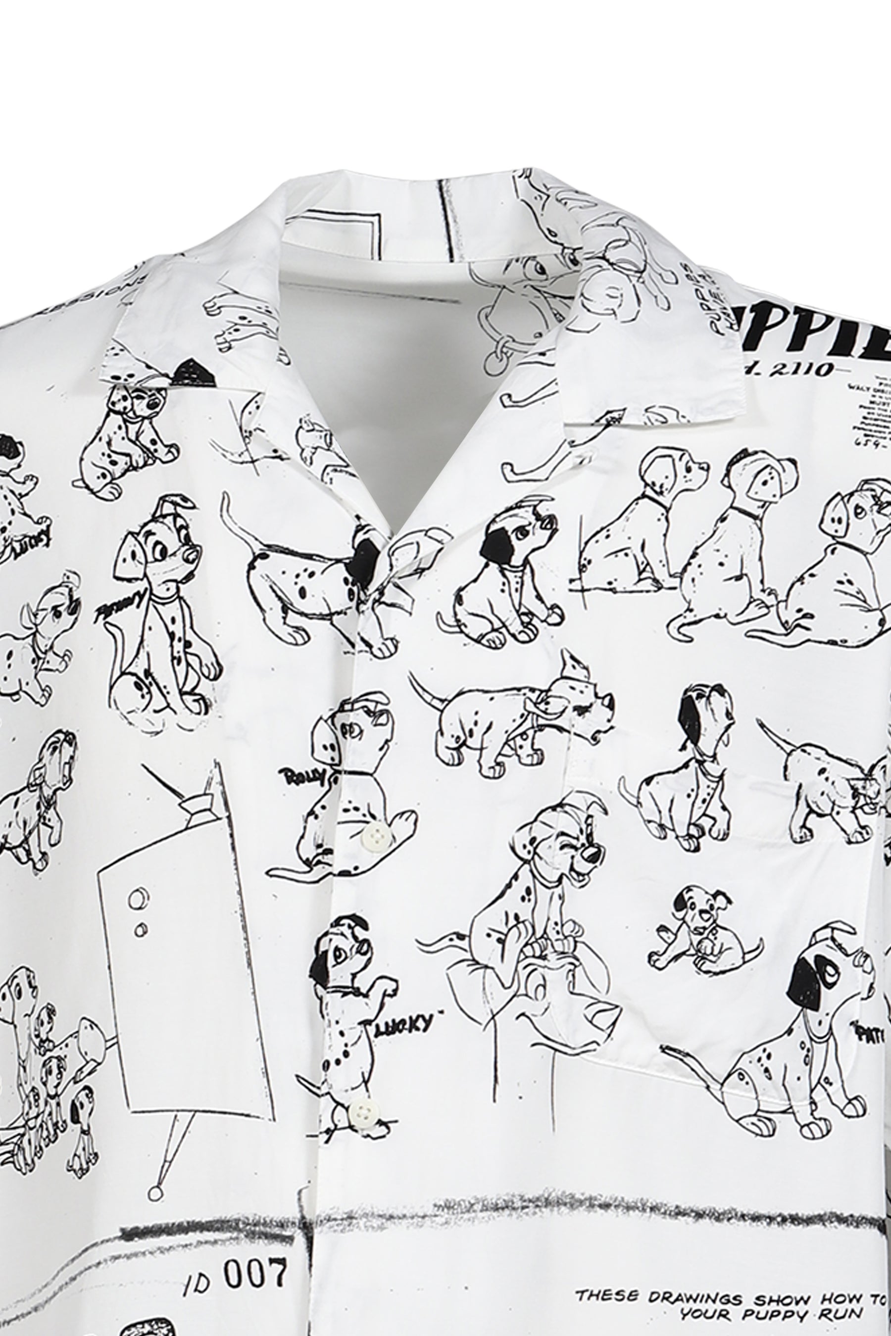 DISNEY MS / PC ALOHA COLLECTION ALOHA SHIRT / 101 DALMATIANS / WHT
