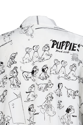 DISNEY MS / PC ALOHA COLLECTION ALOHA SHIRT / 101 DALMATIANS / WHT